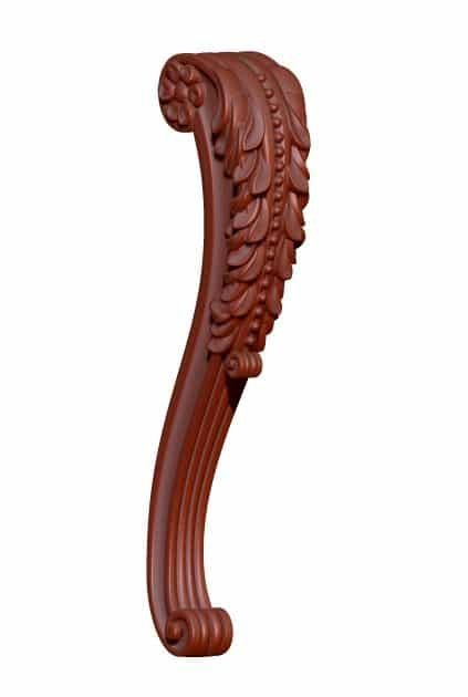 Table Leg Design For Wood Carving Stl File Free Download A000216