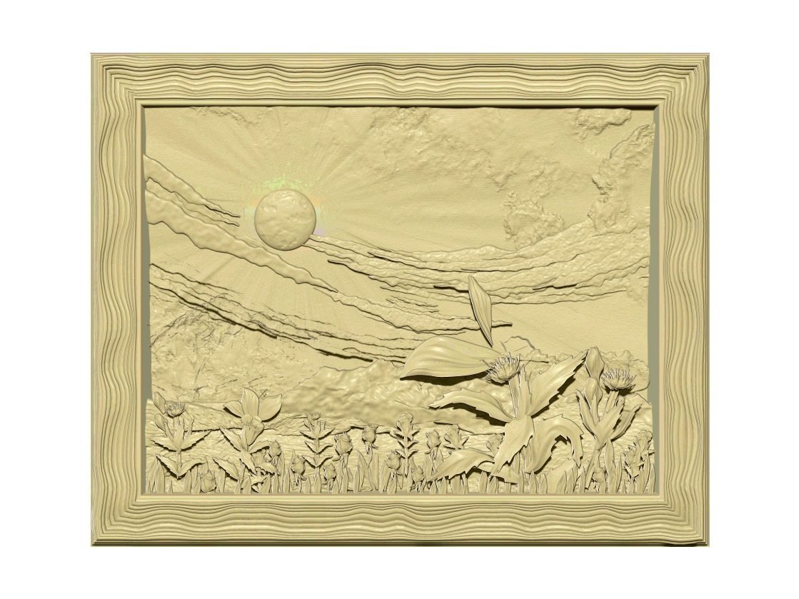 Art Painting For Wood Carving Stl File Free Download A000300