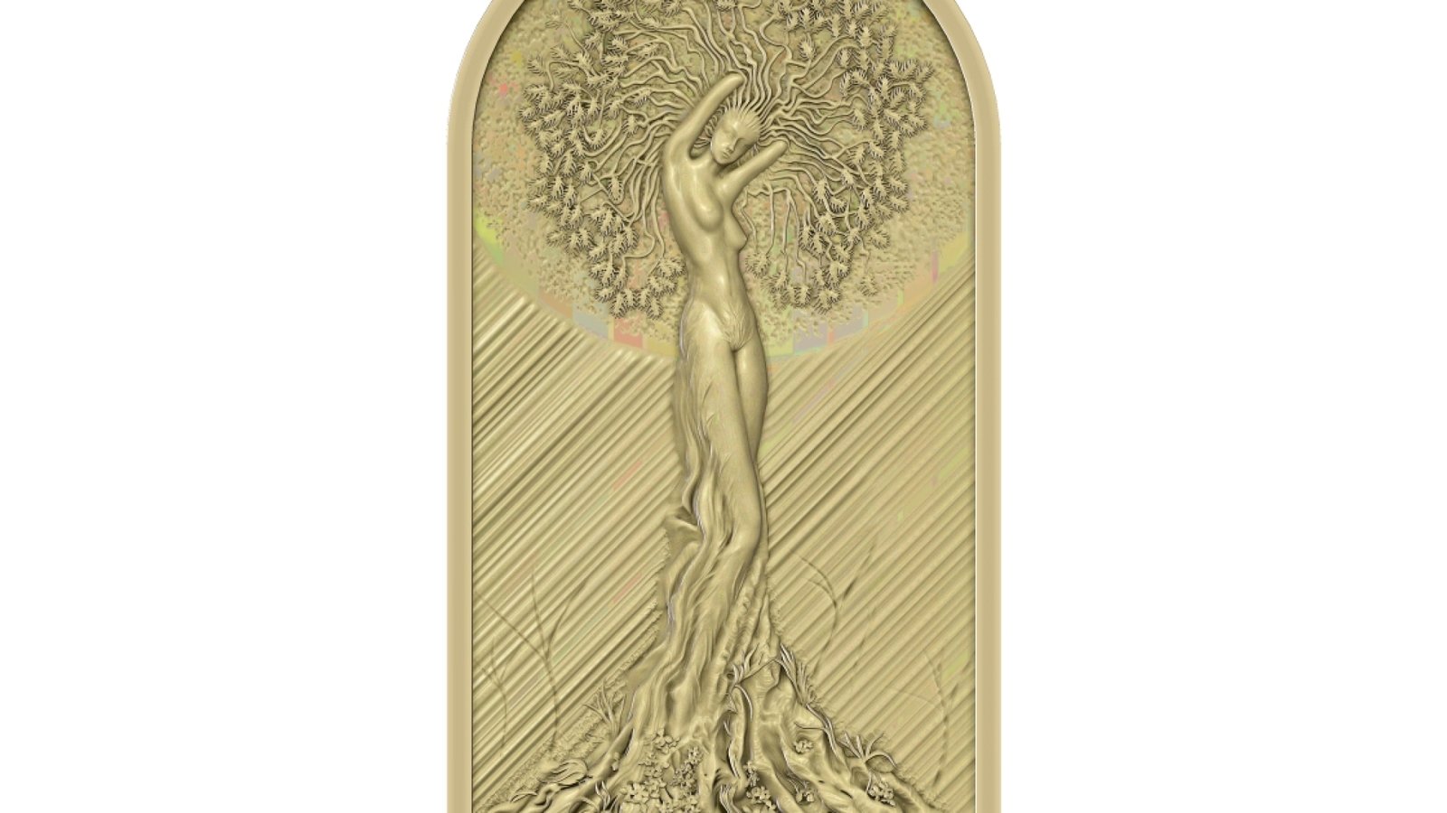 Girl Art Tree Design For Wood Cnc Carving Stl File Free Download A000306