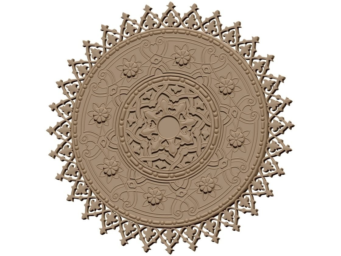 Ceiling Rose Design 3d Stl Model For Cnc Carving – A000409