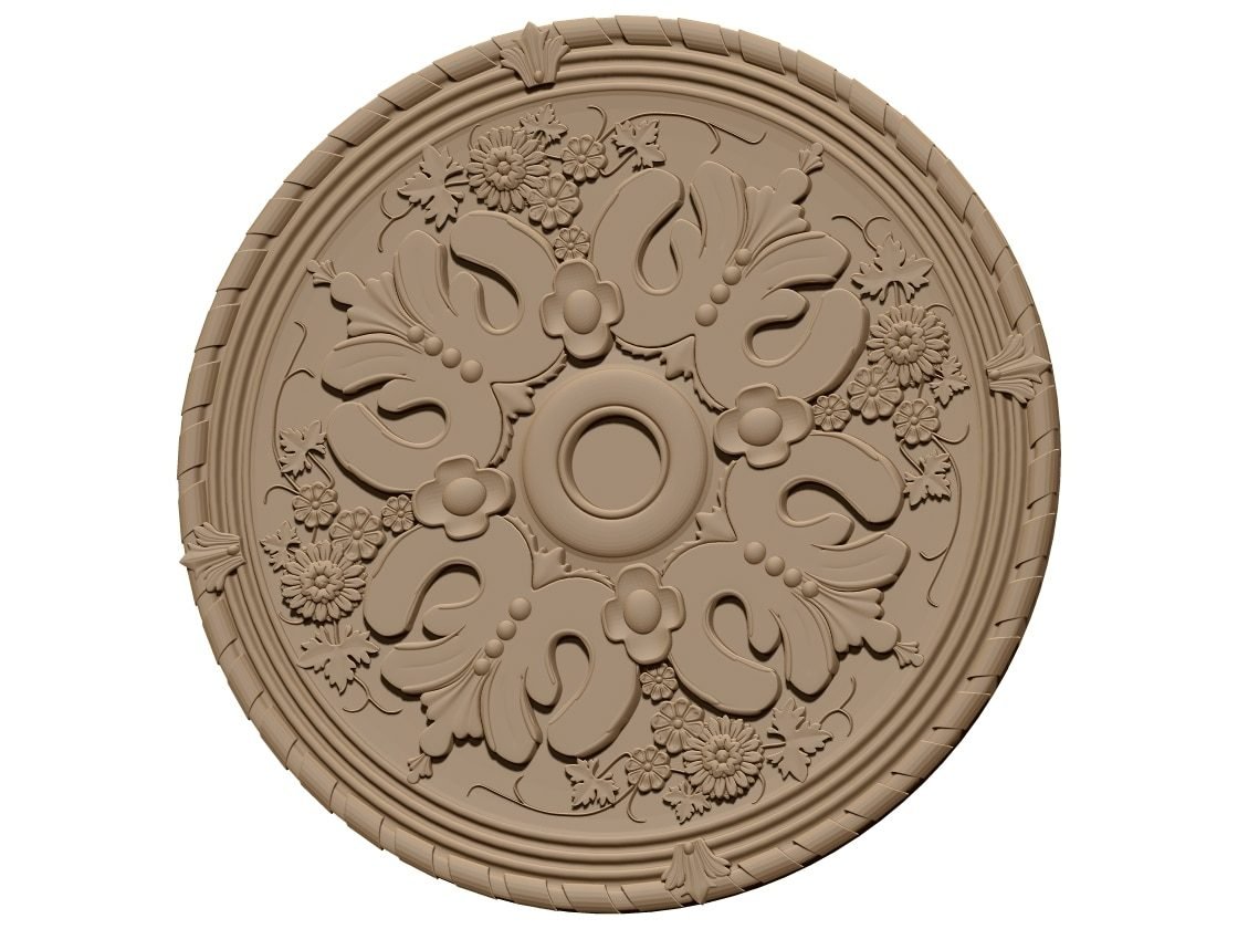 Ceiling Rose Design 3d Model For Cnc Carving – A000408