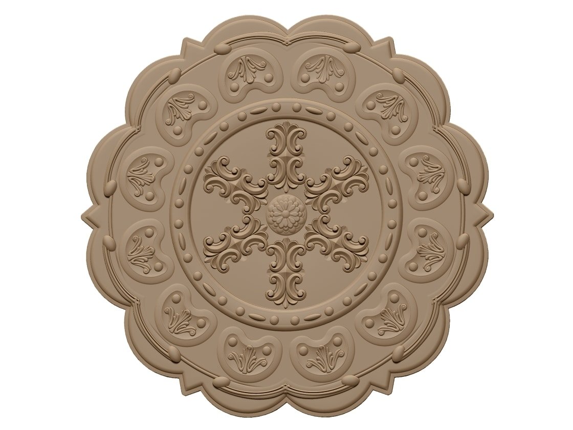 3d Mandala Pattern Stl File Free Download A000494