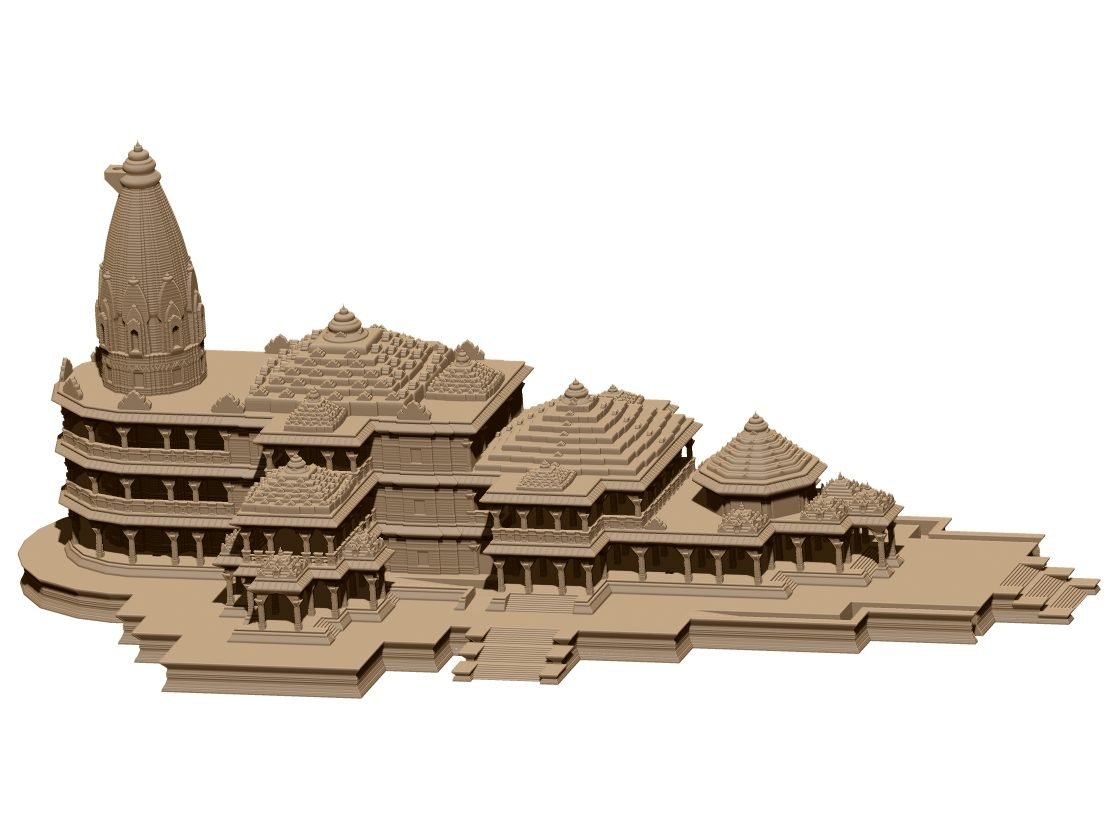 Ayodhya Ram Temple 3d Model Stl File Free Download A000454