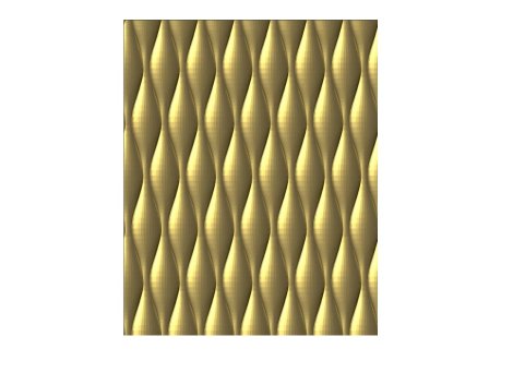 3D Wall Panel Design for cnc carving obj file