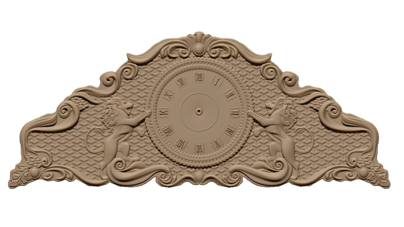 3D Wall Clock Design OBJ file free download A000804