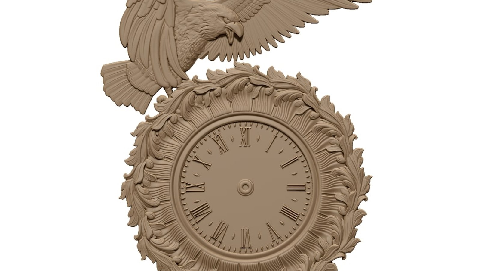 3D Wall Clock Design OBJ file free download A000813