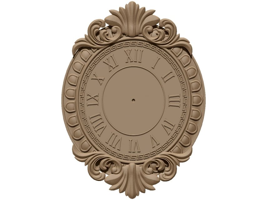 3D Wall Clock Design OBJ file free download A000817