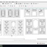 2D Door Designs | V-carving Door Design ready eps File for CNC Router