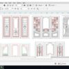 2D Door Designs | V-carving Door Design ready eps File for CNC Router
