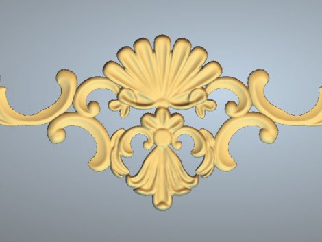 Wood carving 3d file for Artcam