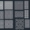 Islamic geometric patterns vector dxf dwg file