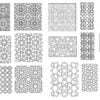 Islamic geometric patterns vector dxf dwg file