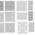 Islamic geometric patterns vector dxf dwg file