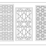 Jali design for cnc dxf dwg file free Download