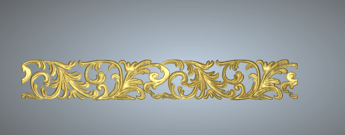 Download a 3D cornice design for Artcam