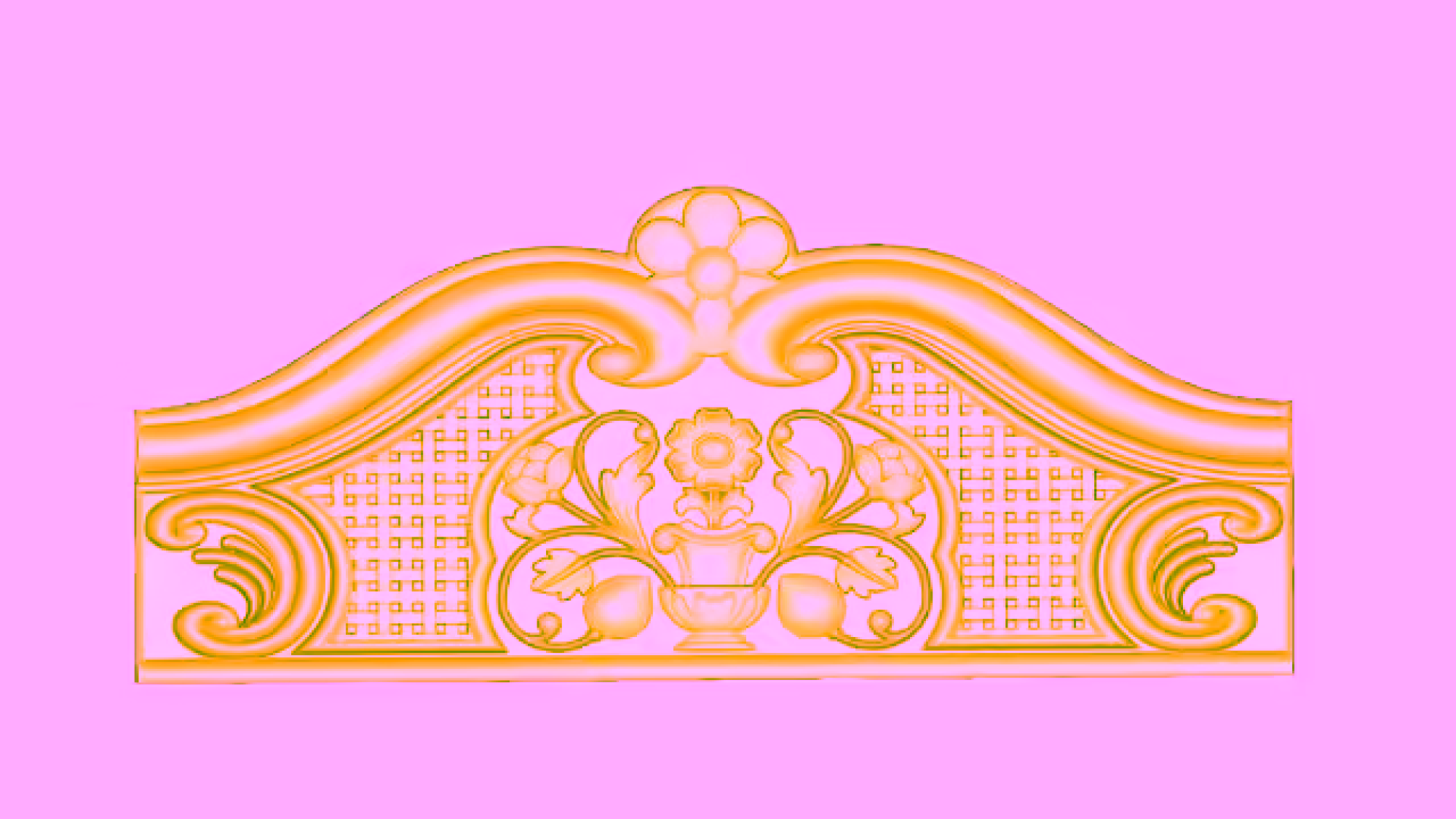 3D Rounded Design for stl File Free Download
