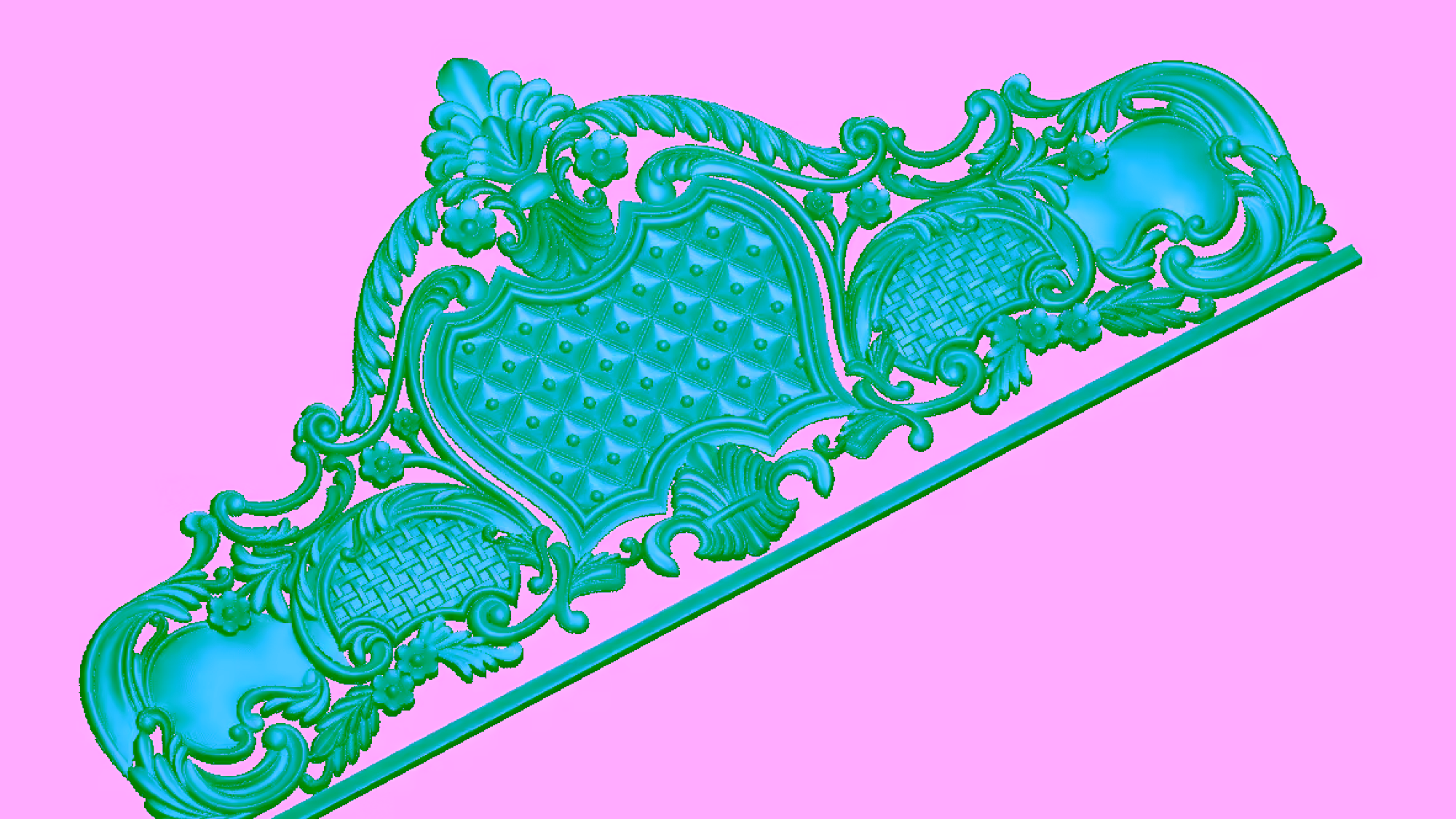 3d Bed Frame Design For Cnc Woodworking Stl File Free Download