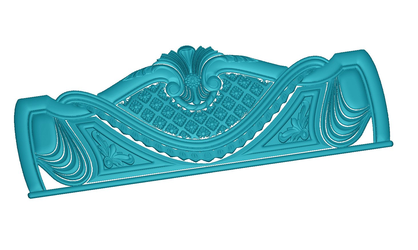 3d Bed Frame Design For Cnc Woodworkin Download Stl File