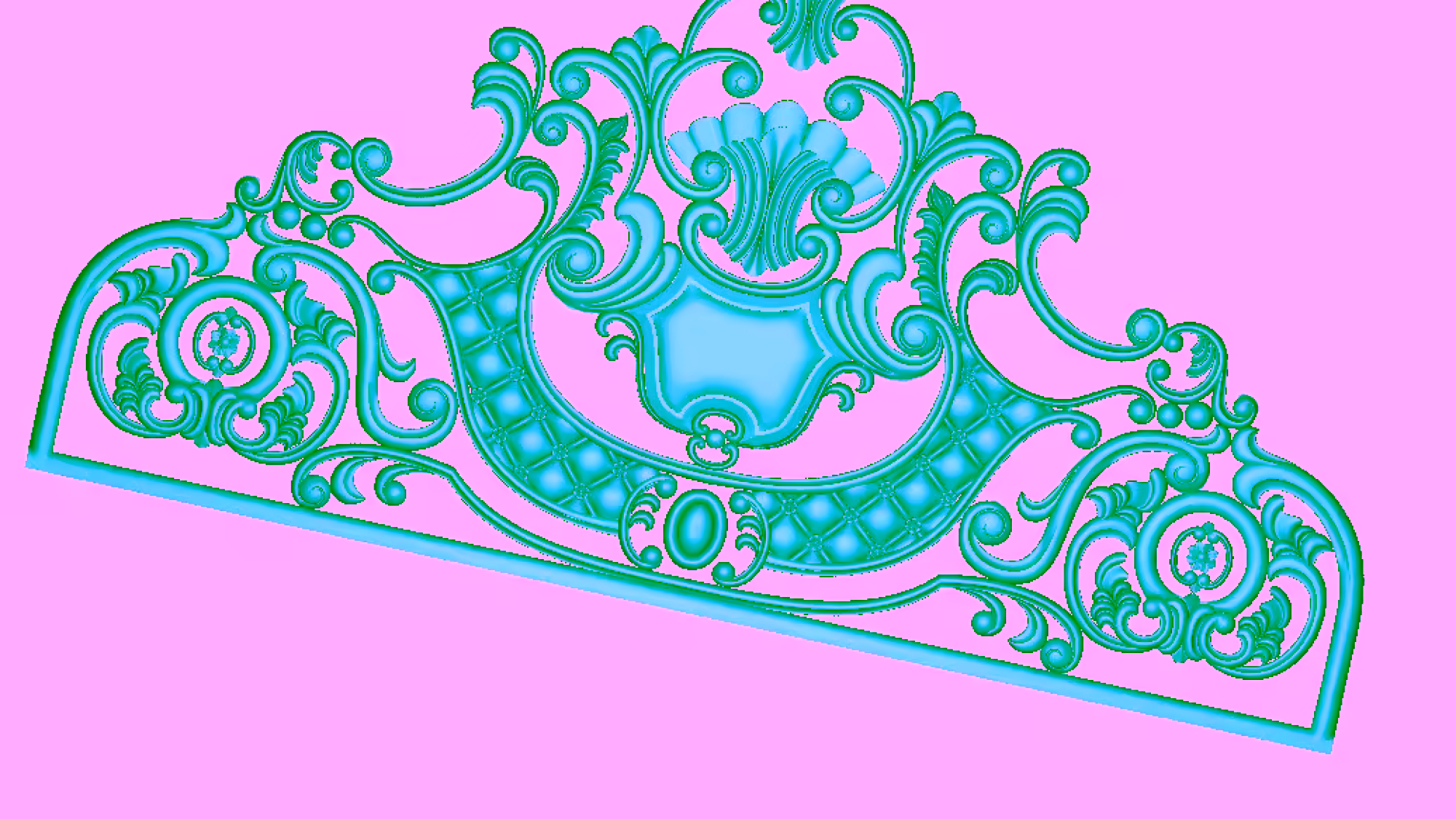 3d Bed Frame Desig Free Download Artcam Rlf File