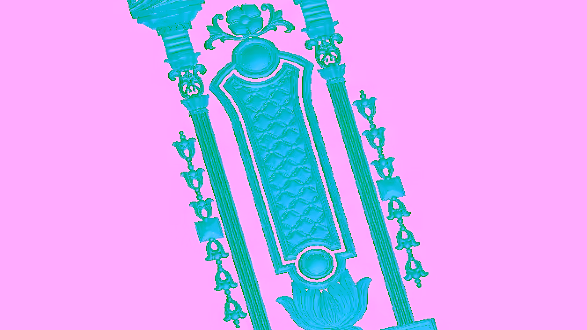 3d Door Frame Design For Woodworking Stl File