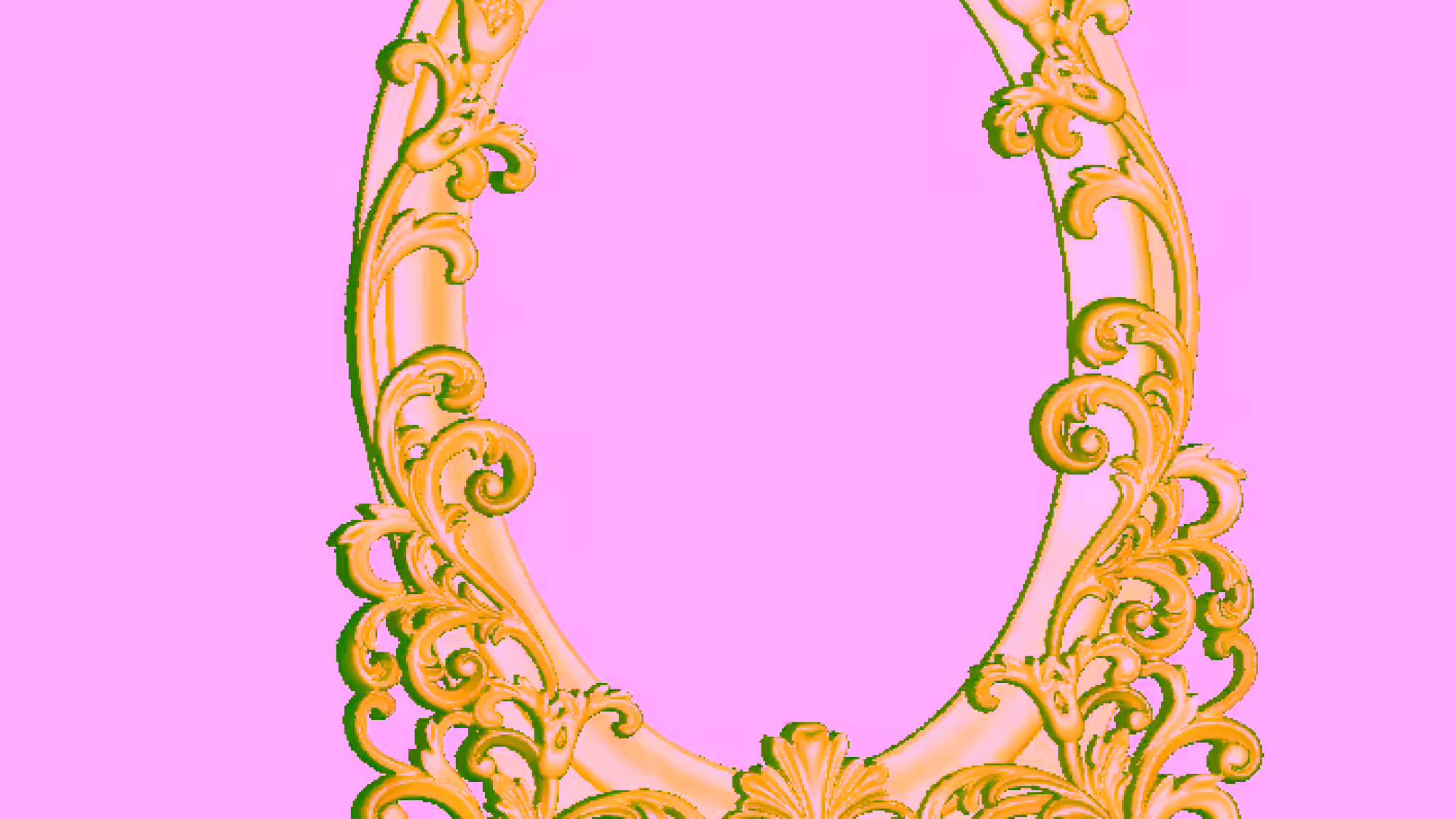 3d Mirror Frame For Cnc Woodworking Free Download Stl File