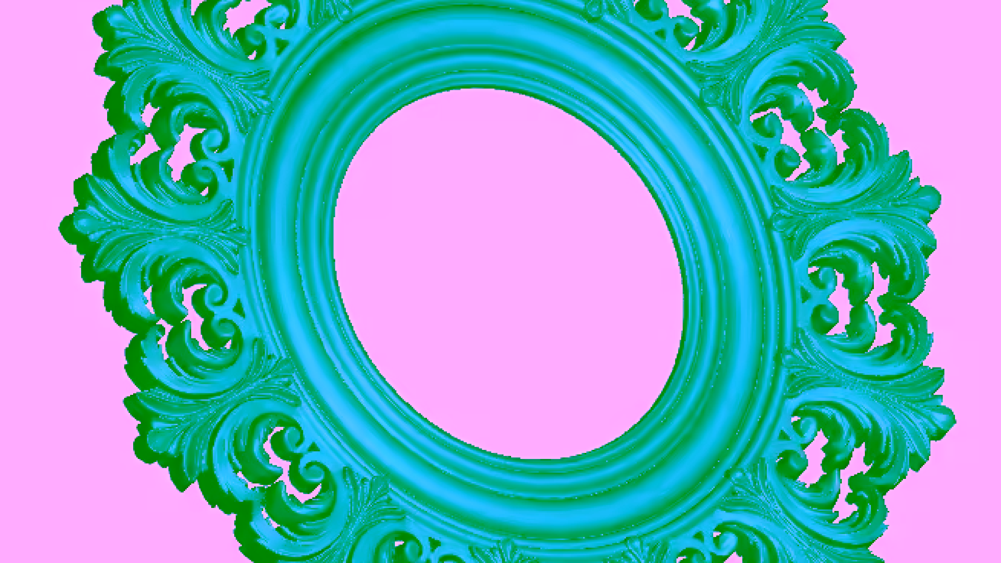 Circular Mirror Frame Design Cnc Wood Carving Stl File Free Download