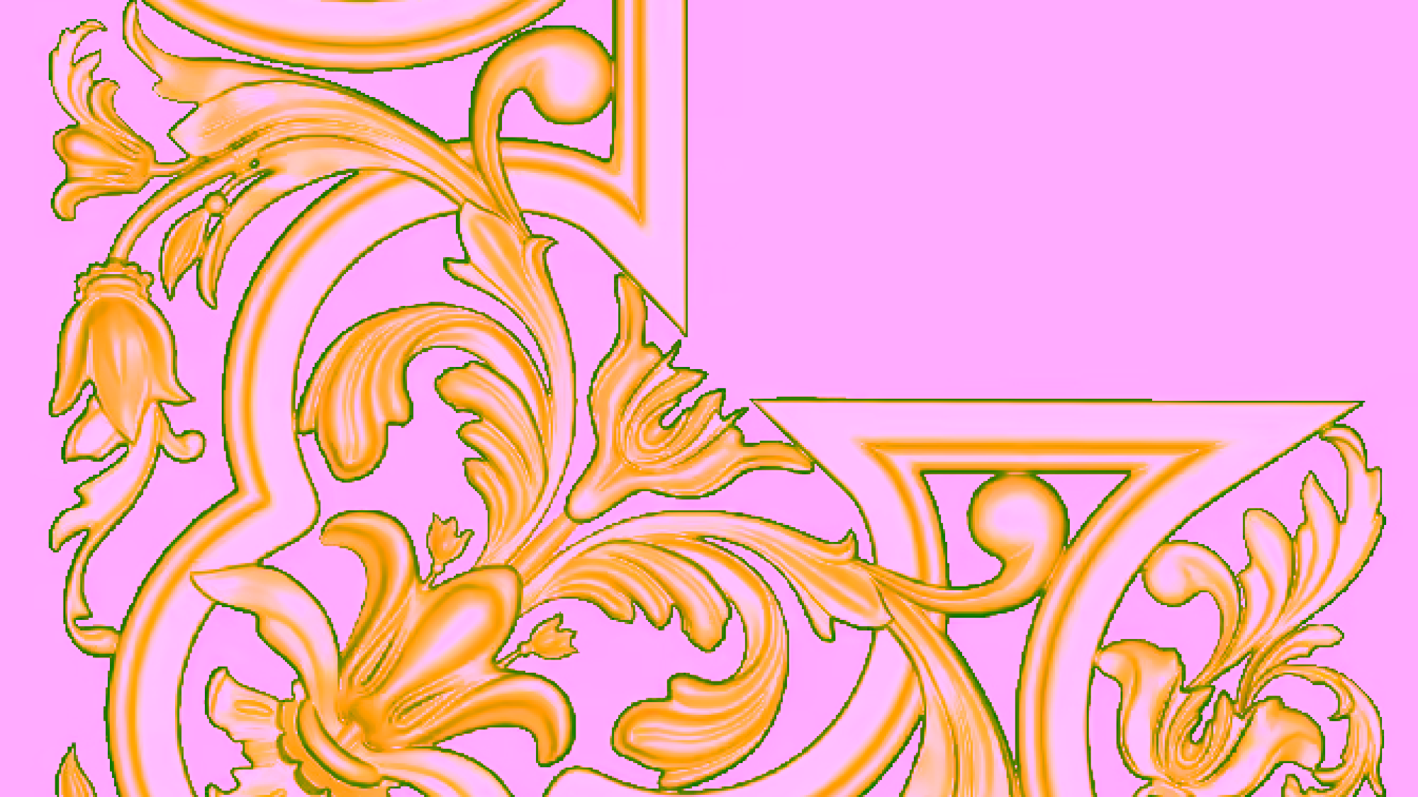 Corner Pattern Design For Cnc Wood Carving