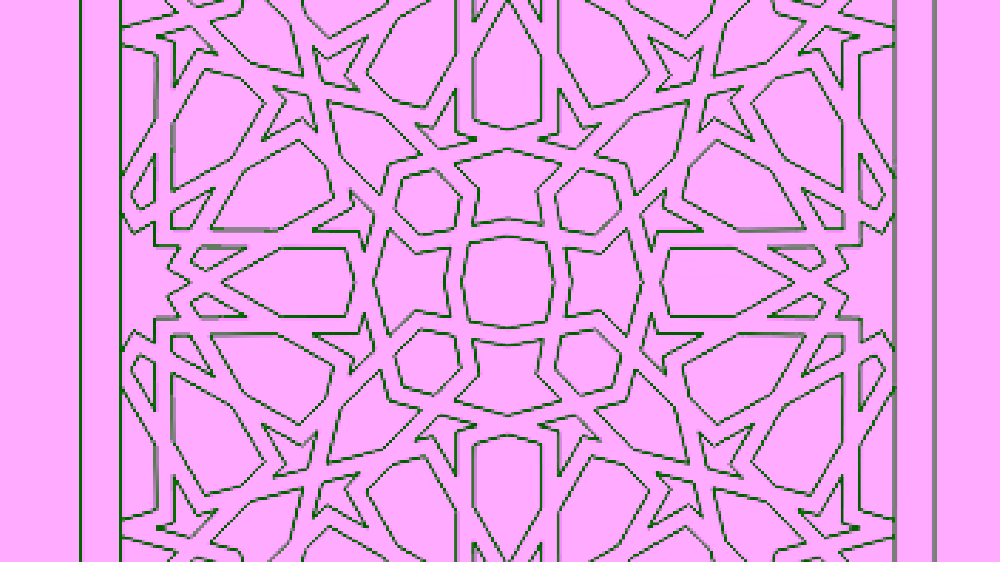 Dxf File For Cnc Router Cutting Islamic Geometric Pattern A000091