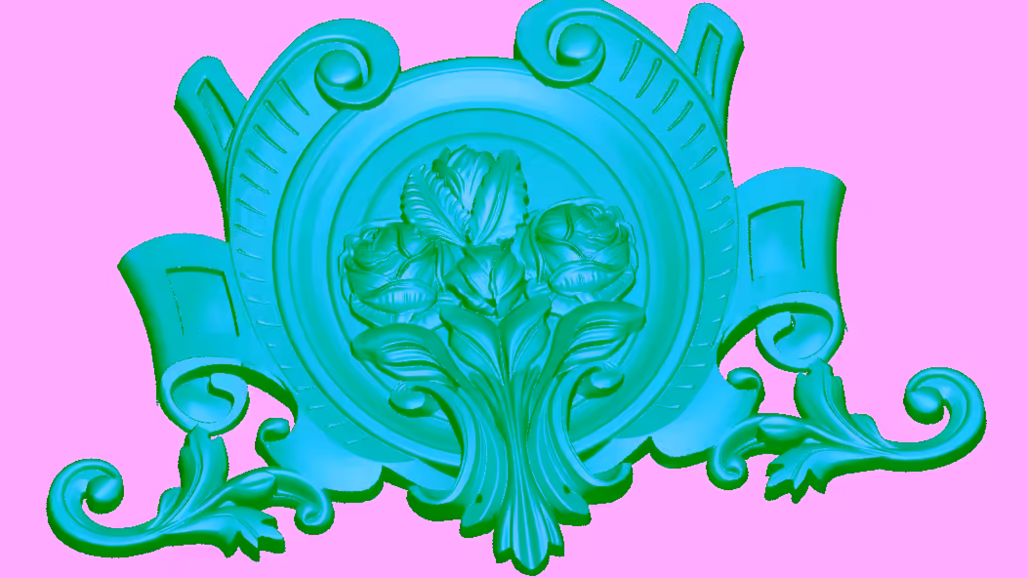 Decorative Design For Cnc Woodworking Stl File Free Down Load A000070