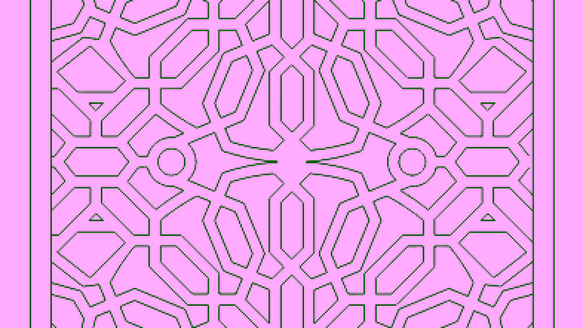 Islamic Jali Pattern Dxf File For Cnc Router Cutting A000090