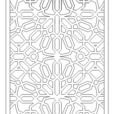 Islamic Jali Pattern Dxf File For Cnc Router Cutting A000090