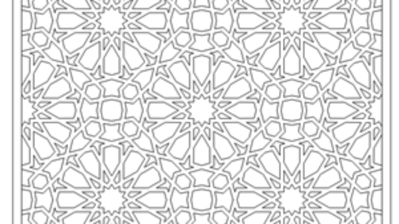 Islamic Geometric Pattern Vector Dxf File Free Download