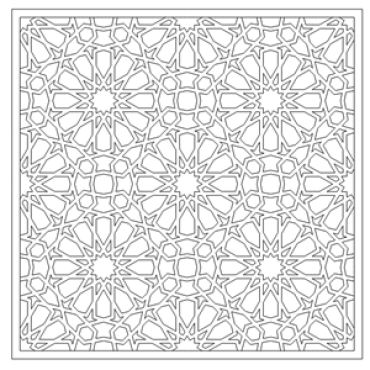 Islamic Geometric Pattern Vector Dxf File Free Download