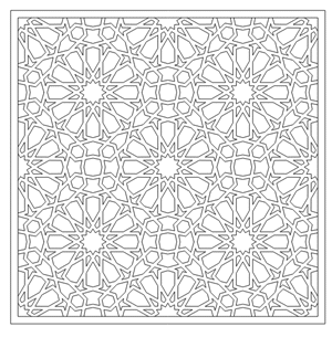 Islamic Geometric Pattern Vector Dxf File Free Download