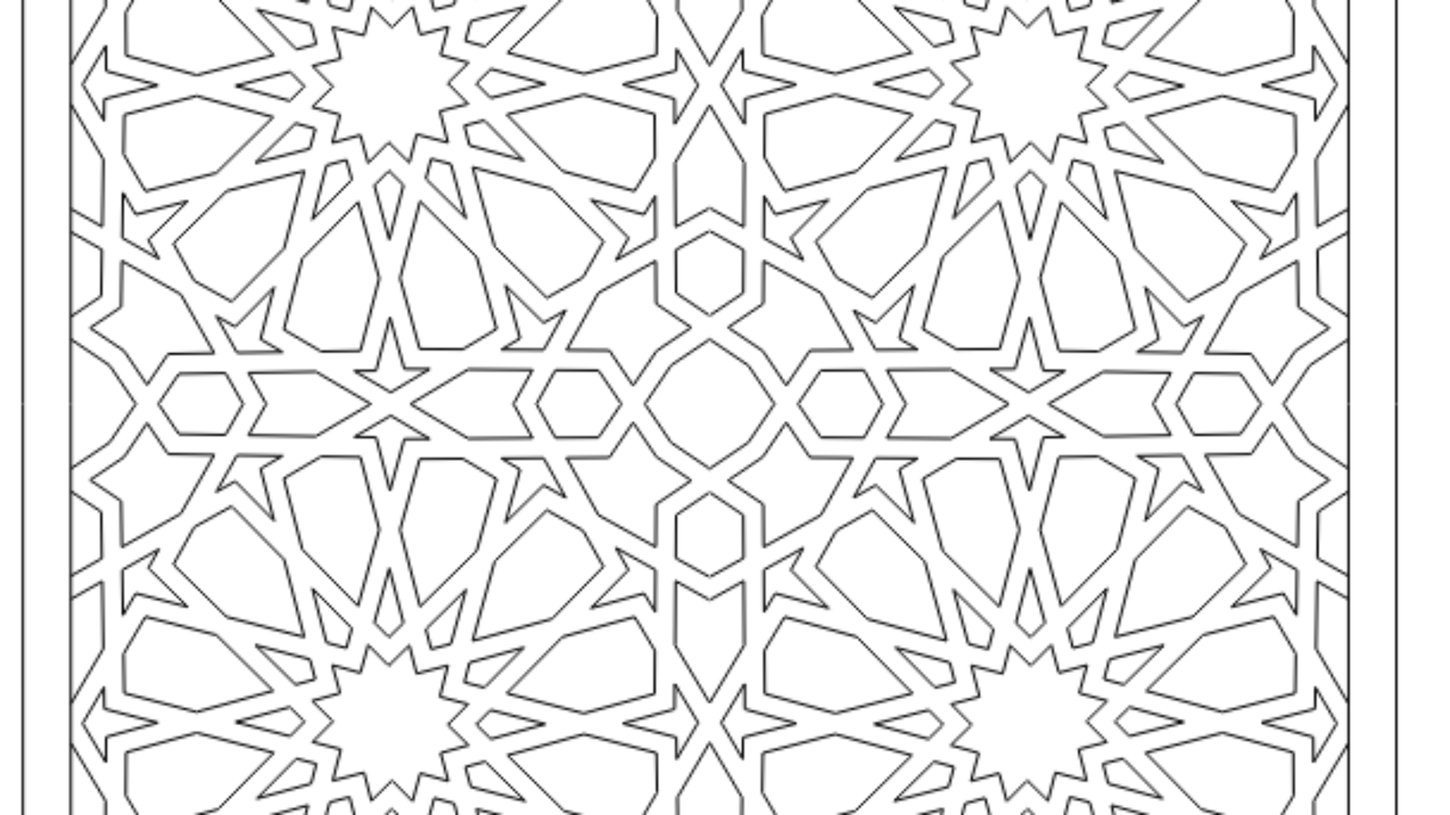 Islamic Geometric Patterns Vector For Cnc Router Free Download