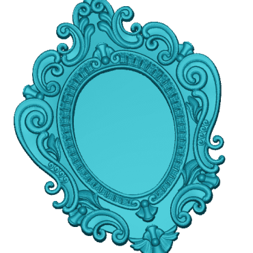 Mirror Frame Design For Cnc Wood Carving Download Stl File