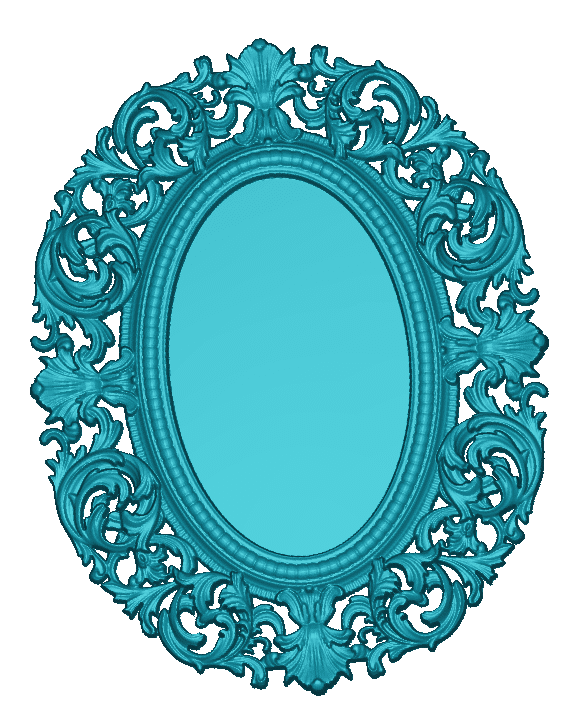 Mirror Frame Design For Cnc Wood Carving Download Stl File Free