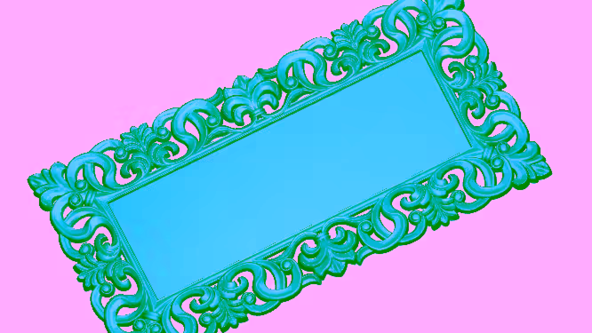 Mirror Frame Design Stl File For Cnc Wood Carving Free Download A000075