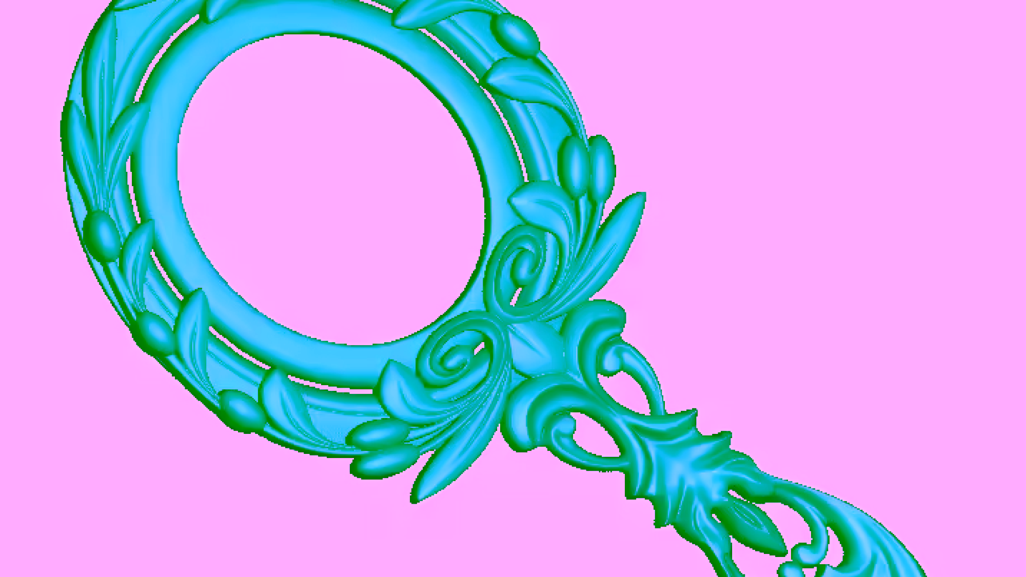 Mirror Frame Pattern Cnc Wood Carving Download Stl File