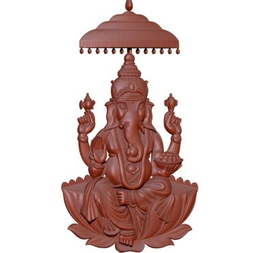 Shri Ganesha 3d Model For Cnc Woodworking Free Stl File Download A000082