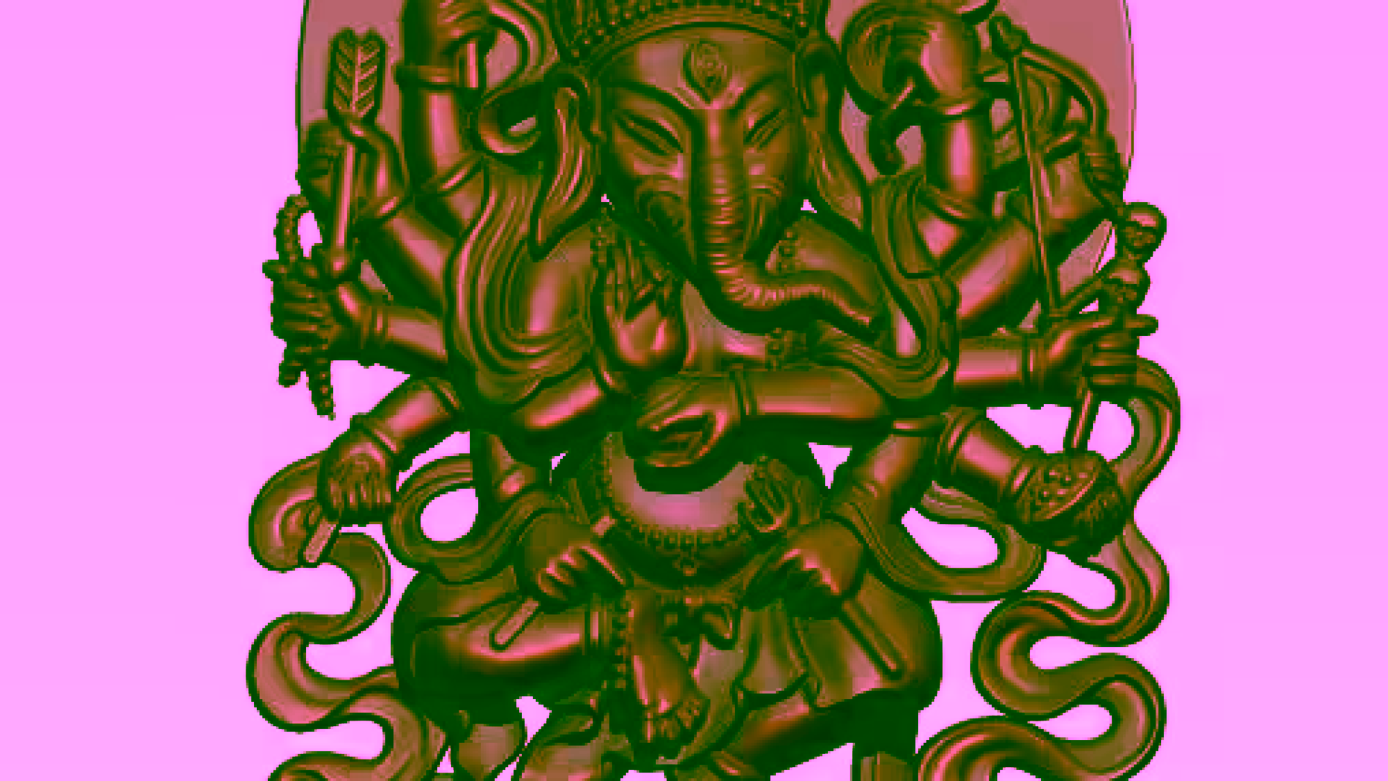 Shri Ganesha 3d Model For Cnc Wood Working Stl File Free Download A000081