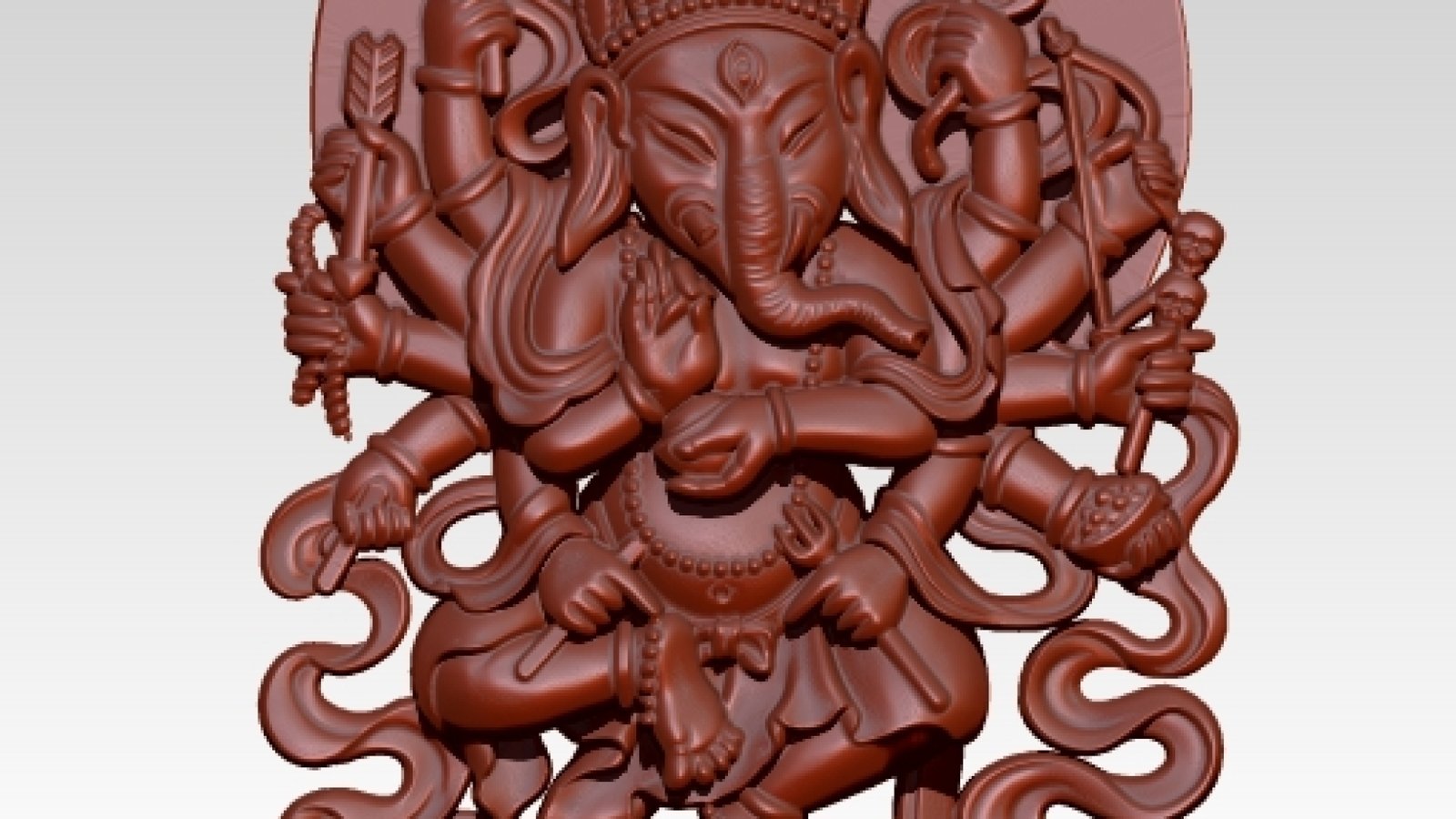 Shri Ganesha 3d Model For Cnc Wood Working Stl File Free Download A000081