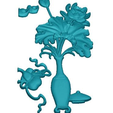 Vase With Flowers Stl File For Cnc Wood Working Free Download A000080