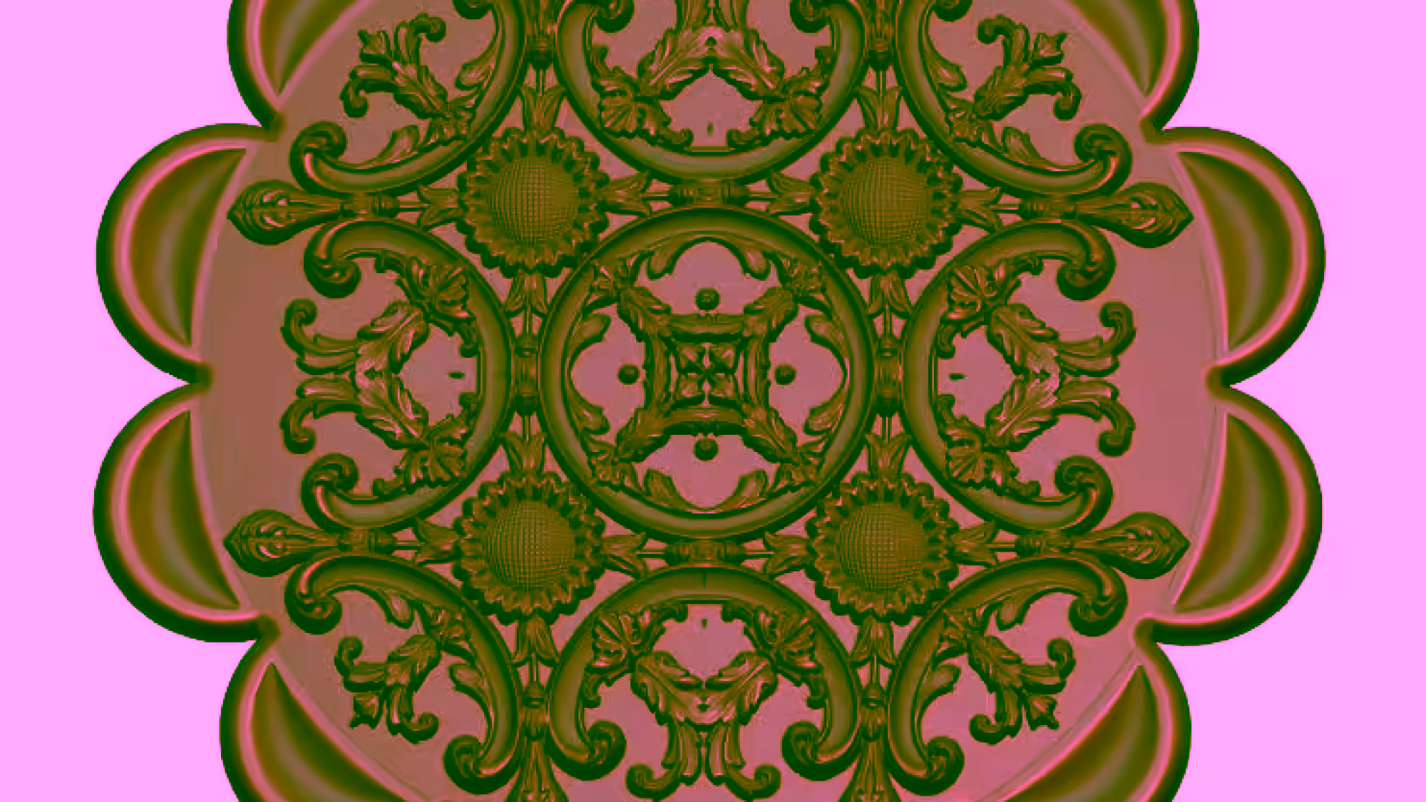 3d Circular Pattern Stl For Cnc Wood Carving Stl File Free Download A000151