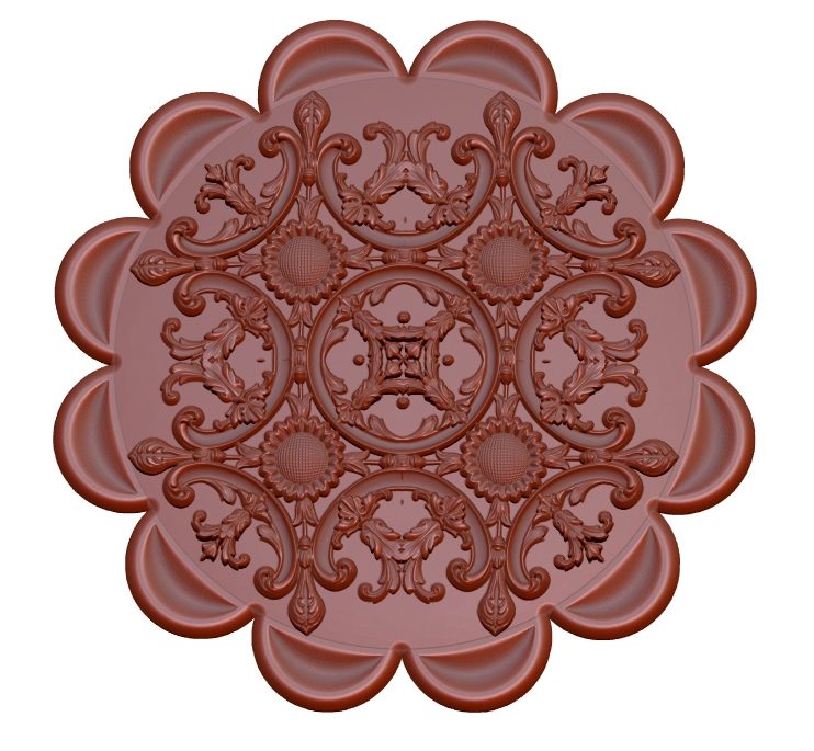 3d Circular Pattern Stl For Cnc Wood Carving Stl File Free Download A000151