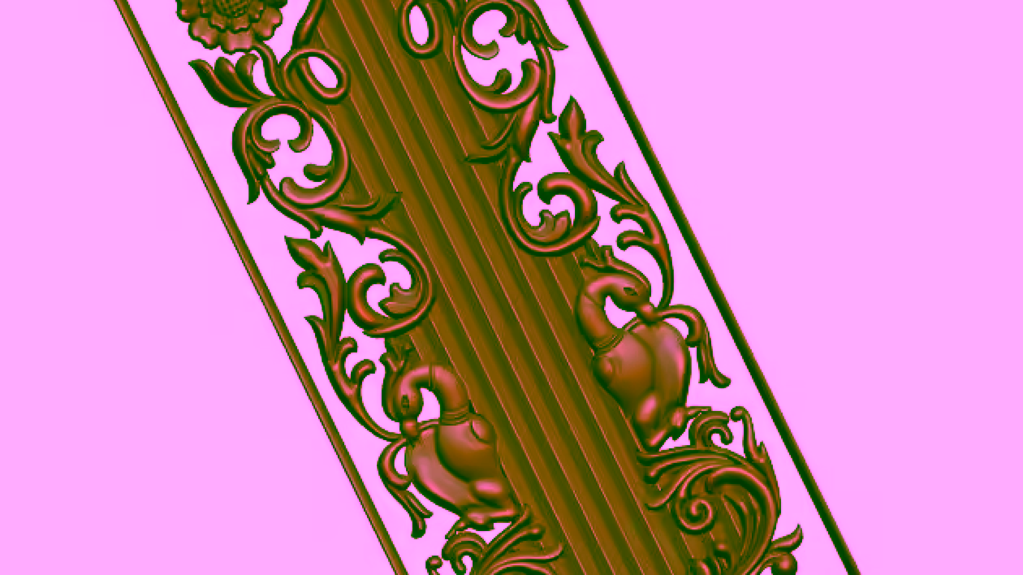3d Door Design For Cnc Wood Carving Stl File Free Download – A000148