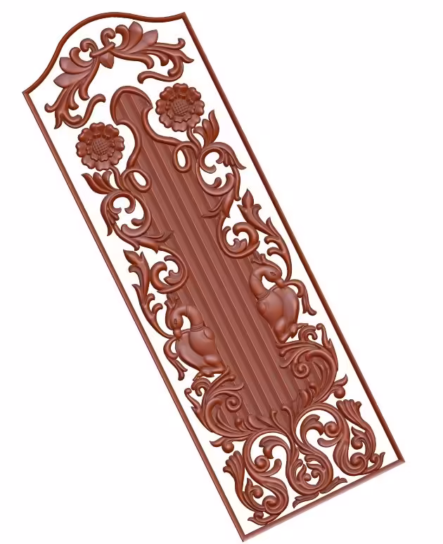 3d Door Design For Cnc Wood Carving Stl File Free Download – A000148
