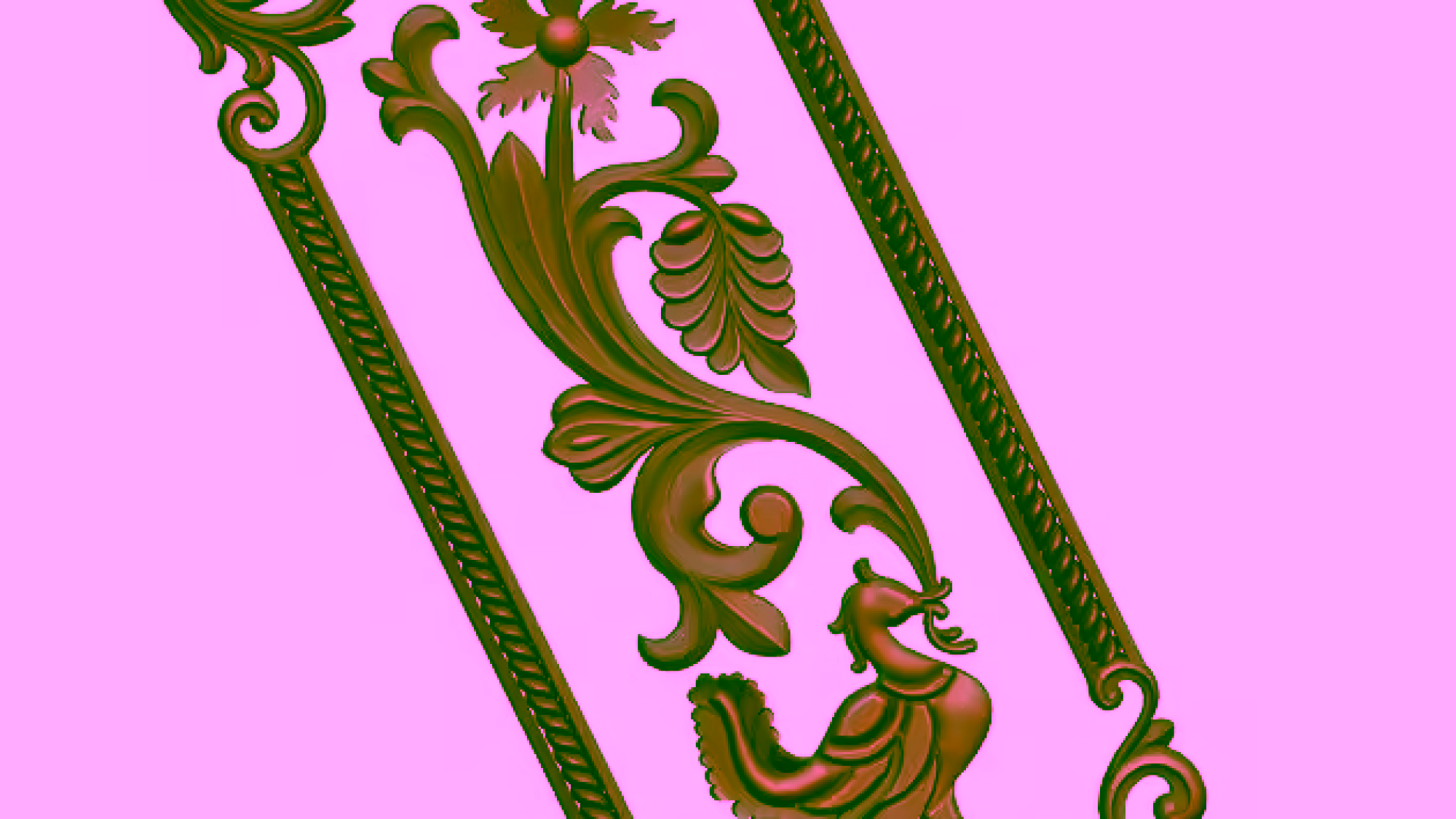 3d Door Design For Cnc Wood Carving Stl File Free Download – A000150