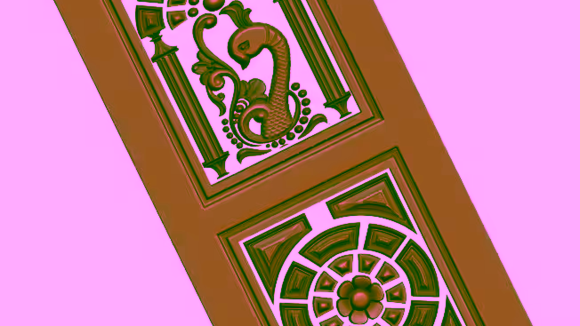3d Door Design For Cnc Wood Carving Stl File Free Download – A000133