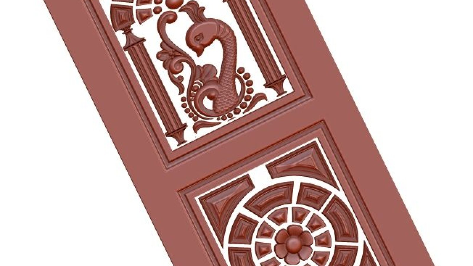 3d Door Design For Cnc Wood Carving Stl File Free Download – A000133